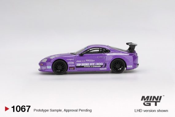 MINI GT No.1067 Toyota Supra (A80) Top Secret GT-300 Top Secret Purple MGT01067