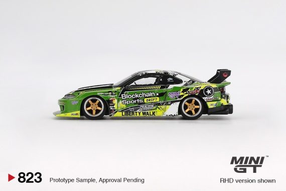MINI GT No.823 Nissan LB-Super Silhouette S15 SILVIA #555 V2 2024 Formula Drift Japan MGT00823