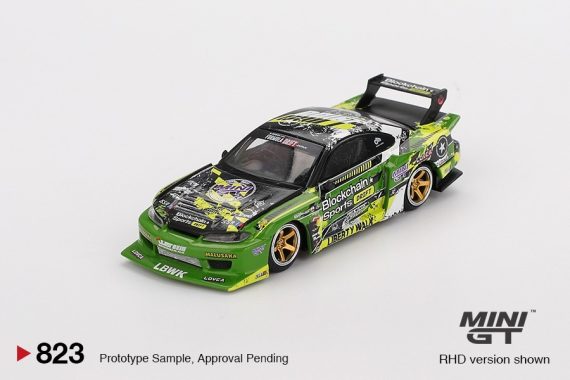 MINI GT No.823 Nissan LB-Super Silhouette S15 SILVIA #555 V2 2024 Formula Drift Japan MGT00823