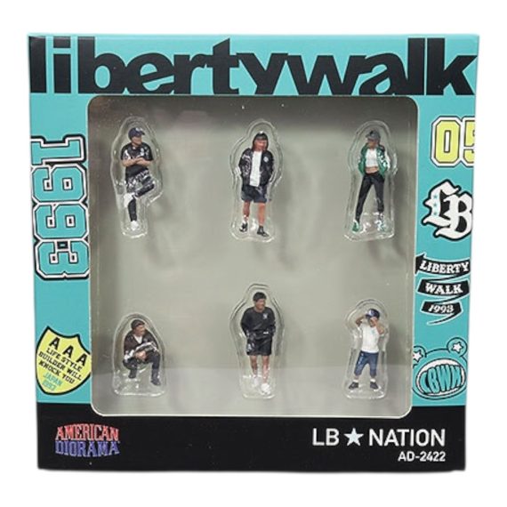 American Diorama 1:64 Figure Set: LB Nation libertywalk AD-2422