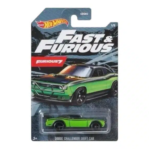 Hot Wheels Fast & Furious Dodge Challenger Drift Car
