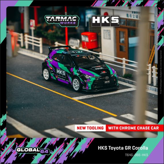 Tarmac Works 1:64 GLOBAL64 HKS Toyota GR Corolla T64G-066-HKS