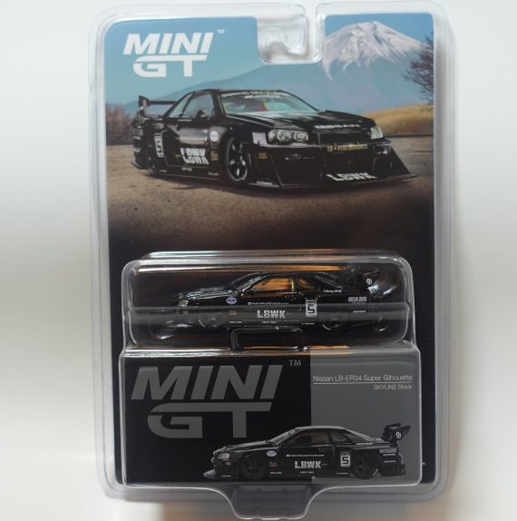 MINI GT No.844 Nissan LB-ER34 Super Silhouette SKYLINE Black / Blister Packaging MGT00844