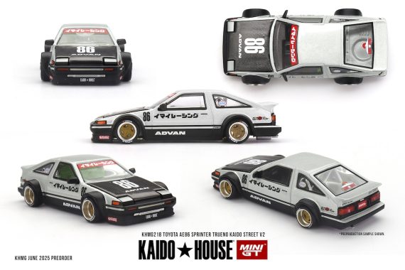 MINI GT No.218 Toyota AE86 Sprinter Trueno Kaido Street V2 KHMG218