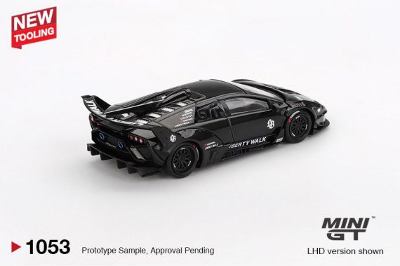 MINI GT No.1053 Lamborghini LB-Silhouette WORKS MURCIELAGO GT Evo Black MGT01053