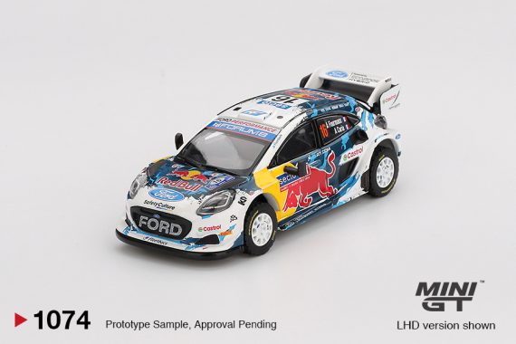 MINI GT No.1074 Ford Puma Rally1 #16 M-Sport Ford WRT 2024 Rally Finland 3rd Place MGT01074