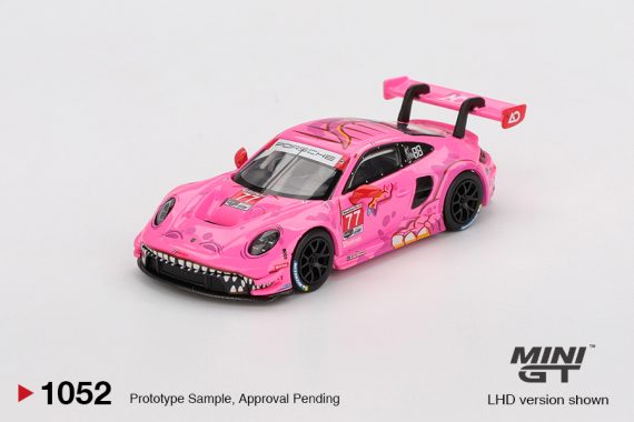 MINI GT No.1052 Porsche 911 GT3 R #77 AO Racing 2024 IMSA ROAD AMERICA MGT01052